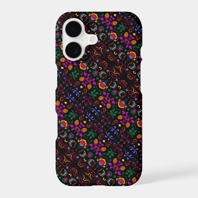 Cute colorful floral pattern  Case-Mate iPhone case (Back)