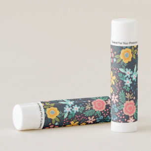 Cute Colorful Floral Pattern Lip Balm