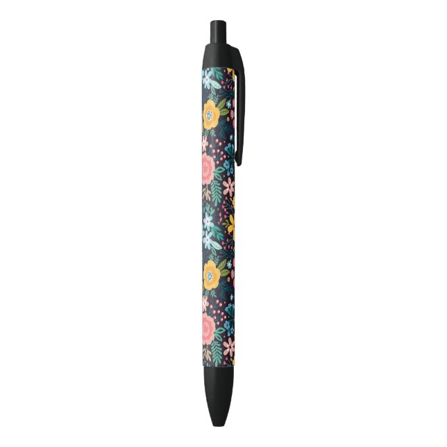 Cute Colorful Floral Pattern Pen (Bottom (Vertical))
