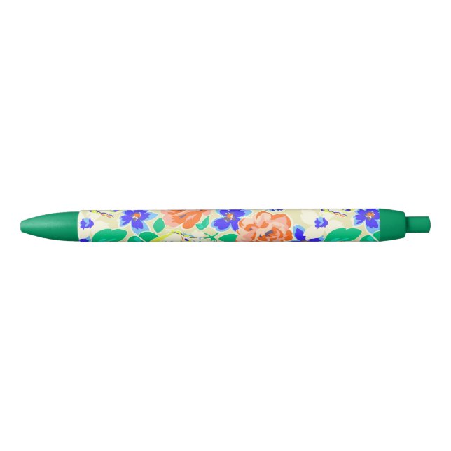 Cute colorful floral pattern pen (Front)