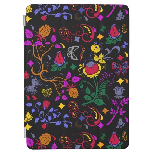 Cute colorful floral pattern  throw pillow iPad air cover
