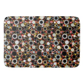 Cute colorful floral suns pattern