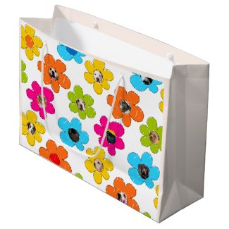Cute colorful flower Dog Mom Fun Photo Collage 