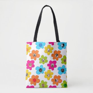 Cute colorful flower Dog Mom Fun Photo Collage 