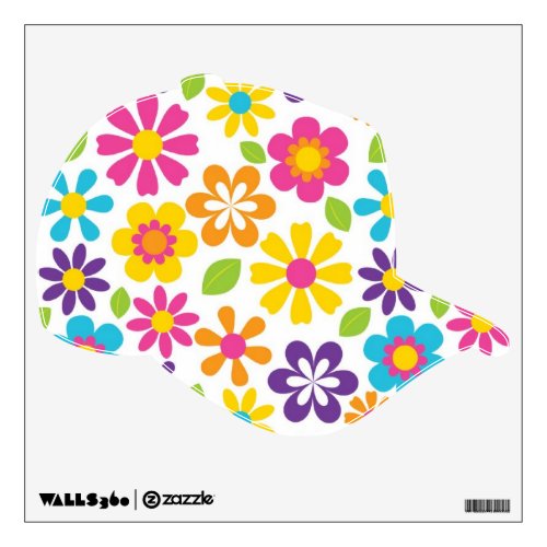 Cute Colorful Flower Power Wall Decals for Girls