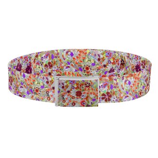Cute colorful flowers collage design