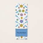 Cute colorful flowers design Bookmark