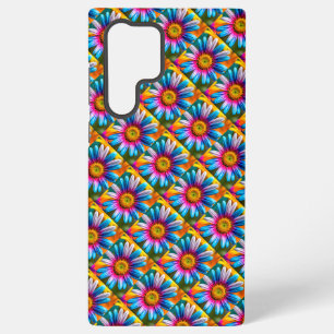 Cute Colorful Flowers Pattern Samsung Galaxy S22 Ultra Case