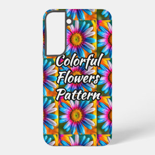 Cute Colorful Flowers Pattern Samsung Galaxy S22+ Case