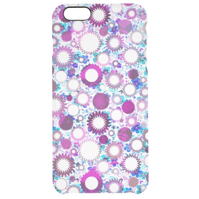 Cute colorful flowers suns patterns uncommon iPhone case (Back)