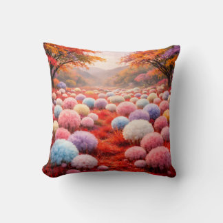 Cute Colorful Fluffy Forest Kids Pillow