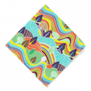 Cute colorful forest patterns bandana