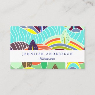 Cute colorful forest patterns