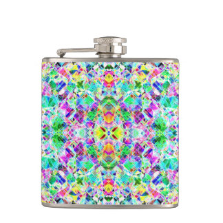 Cute colorful fragments design flask