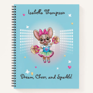 Cute Colorful Frenchie Pawsitive School Spirit Notebook