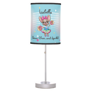 Cute Colorful Frenchie Pawsitive School Spirit Table Lamp