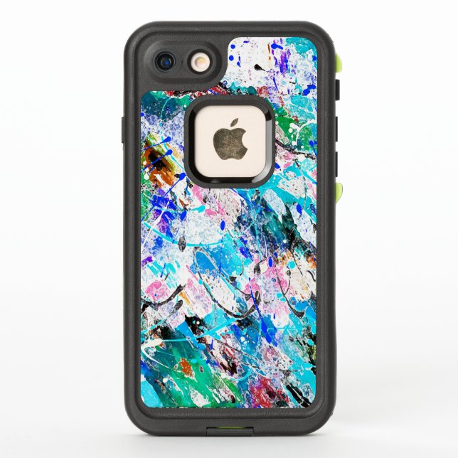 Cute colorful fresque painting design LifeProof iPhone case (Back)