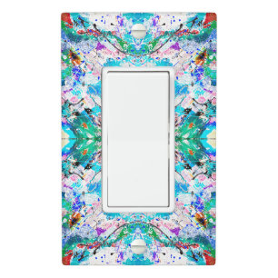 Cute colorful fresque painting design light switch cover