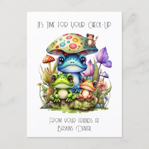 Cute Colorful Frogs Reminder Cards