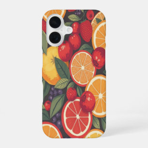 Cute Colorful Fruit Pattern – Fun Summer Design  iPhone 16 Case