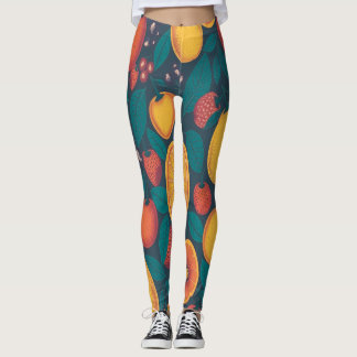 Cute Colorful Fruit Pattern – Fun Summer Design Leggings