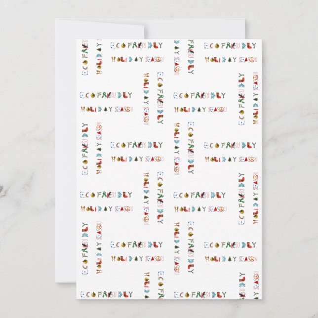 Cute Colorful Fun Eco Friendly Holiday Season (Front)