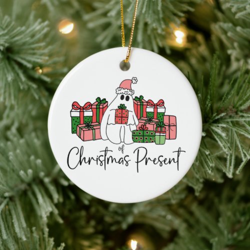 Cute Colorful Funny Christmas Ceramic Ornament