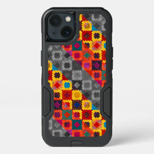 Cute colorful geometric patterns iPhone 13 case