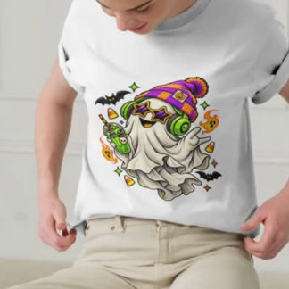 Cute Colorful Ghost T-Shirt