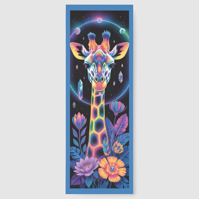 Cute Colorful Giraffe Bookmarks (Front)