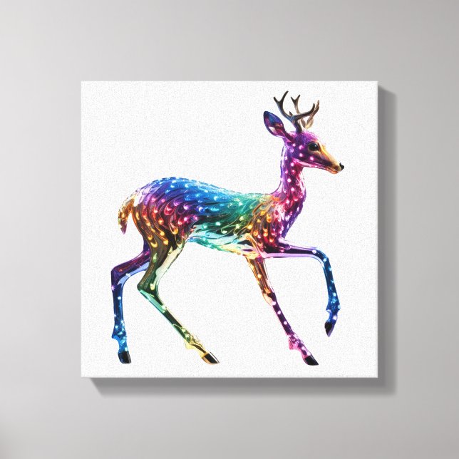 Cute Colorful Giraffe Canvas Print (Front)