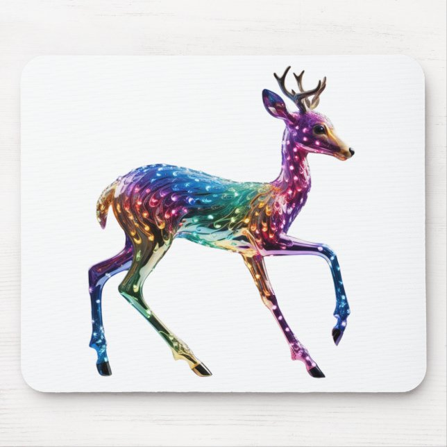 Cute Colorful Giraffe Mouse Pad (Front)