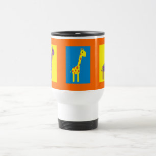 Cute & Colorful Giraffes Customizable Travel Mug