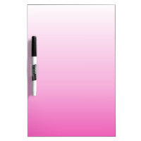 cute colorful girly hot pink fuchsia pink ombre dry erase board