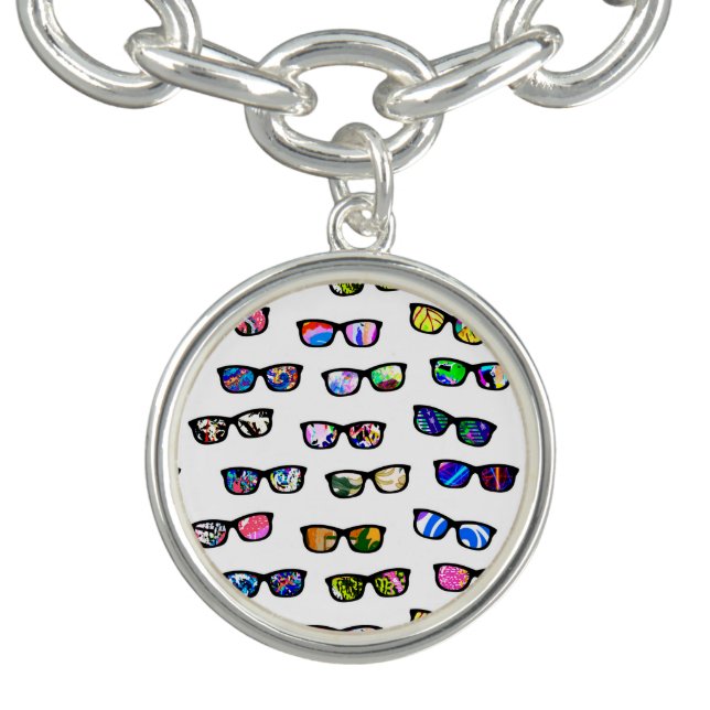 Cute colorful glasses patterns bracelet (Design)