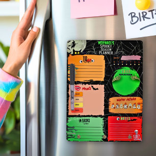 Cute Colorful Halloween Kids Planner Custom Name Dry Erase Board