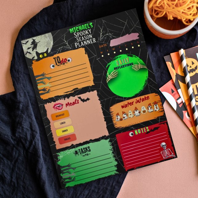 Cute Colorful Halloween Stationery for Kids Notepad (Creator Uploaded)