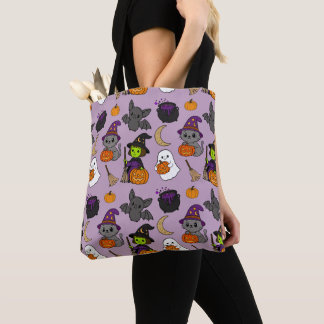Cute Colorful Halloween Tote Bag