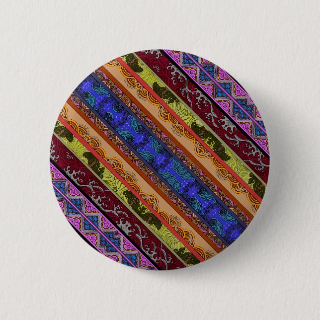 Cute colorful hand drawing button (Front)