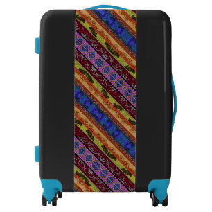 Cute colorful hand drawing luggage
