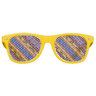 Cute colorful hand drawing retro sunglasses