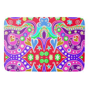 Cute colorful hand drawn pattern envelope Case-Mat Bath Mat