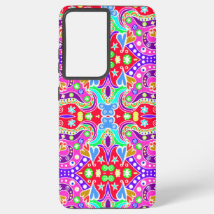 Cute colorful hand drawn pattern envelope Case-Mat Samsung Galaxy S21 Ultra Case