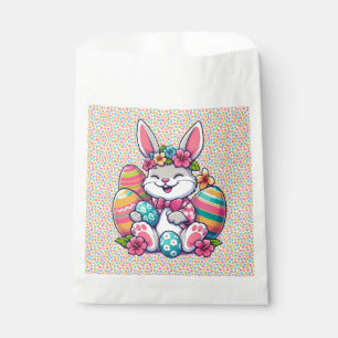 Cute, & colorful Hawaiian/tropical Easter bunny Favor Bag
