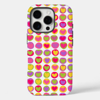 Cute Colorful Heart Pastel Valentine Love Pattern iPhone 16 Pro Case