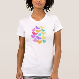 Cute Colorful Heart Pastel Valentine Love Pattern 