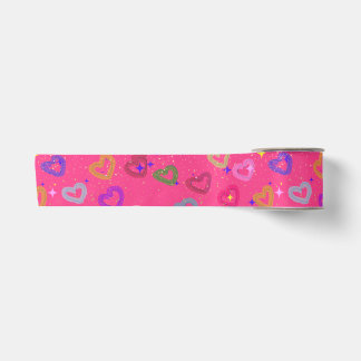 Cute Colorful Heart Satin Ribbon