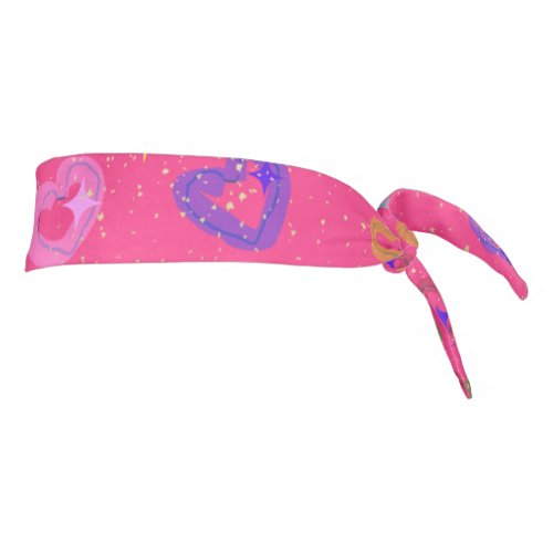 Cute Colorful Heart Tie Headband