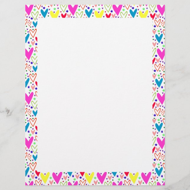 Cute colorful hearts pattern (Front)