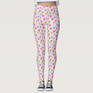 Cute colorful hearts pattern Case-Mate iPhone case Leggings